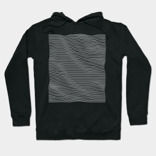 geometrical black and white lines Hoodie